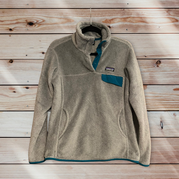 Patagonia Sweaters - Patagonia Women's Re-Tool Snap-T Pullover Sweater Long Sleeve Gray Size M